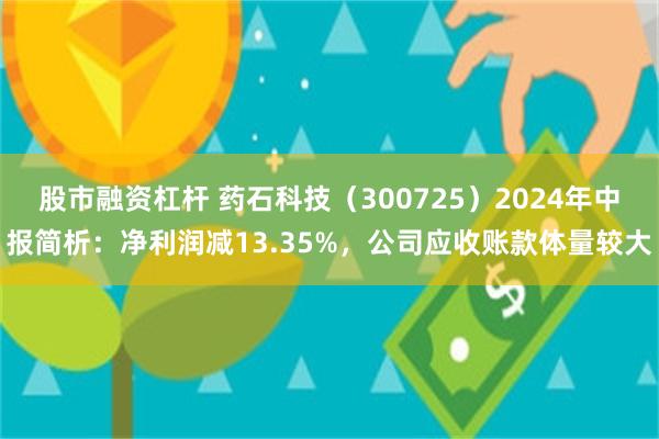 股市融资杠杆 药石科技（300725）2024年中报简析：净利润减13.35%，公司应收账款体量较大