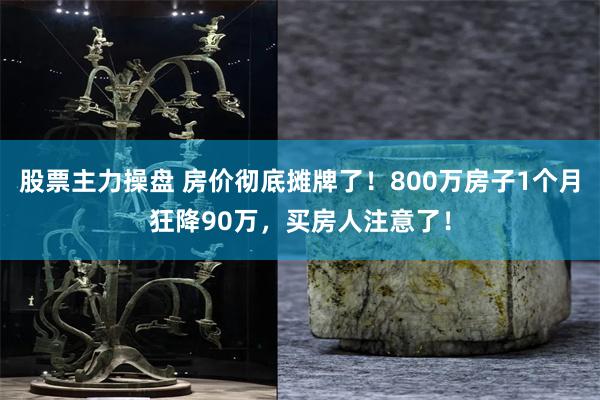 股票主力操盘 房价彻底摊牌了！800万房子1个月狂降90万，买房人注意了！