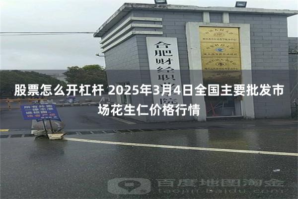 股票怎么开杠杆 2025年3月4日全国主要批发市场花生仁价格行情